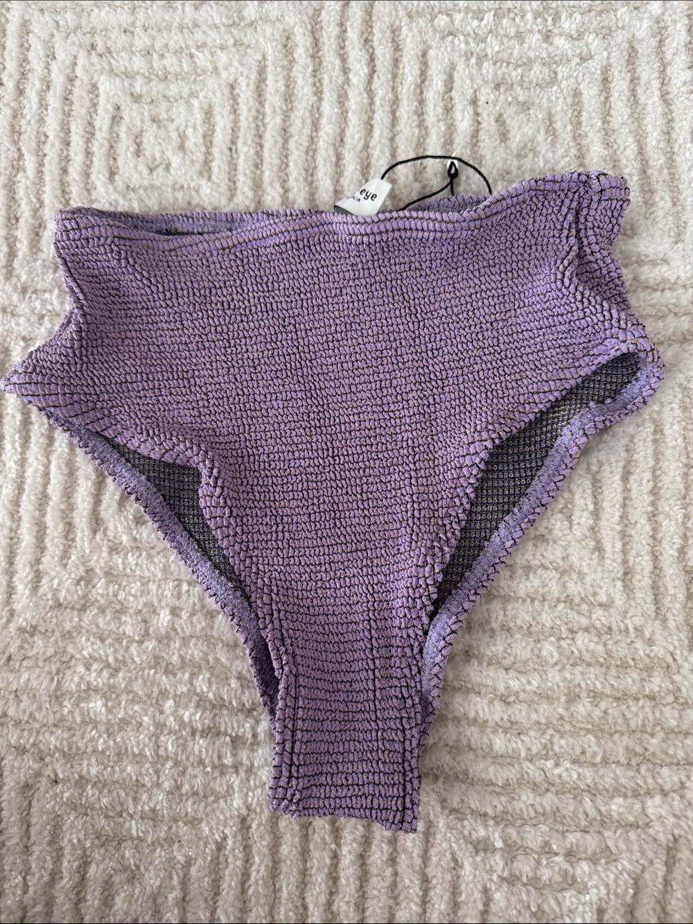 Bond-eye Australia  High-Waist Bikini Bottom - lavender